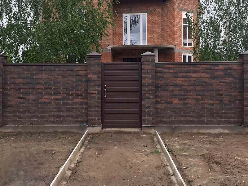 Кирпичные заборы Баварская кладка